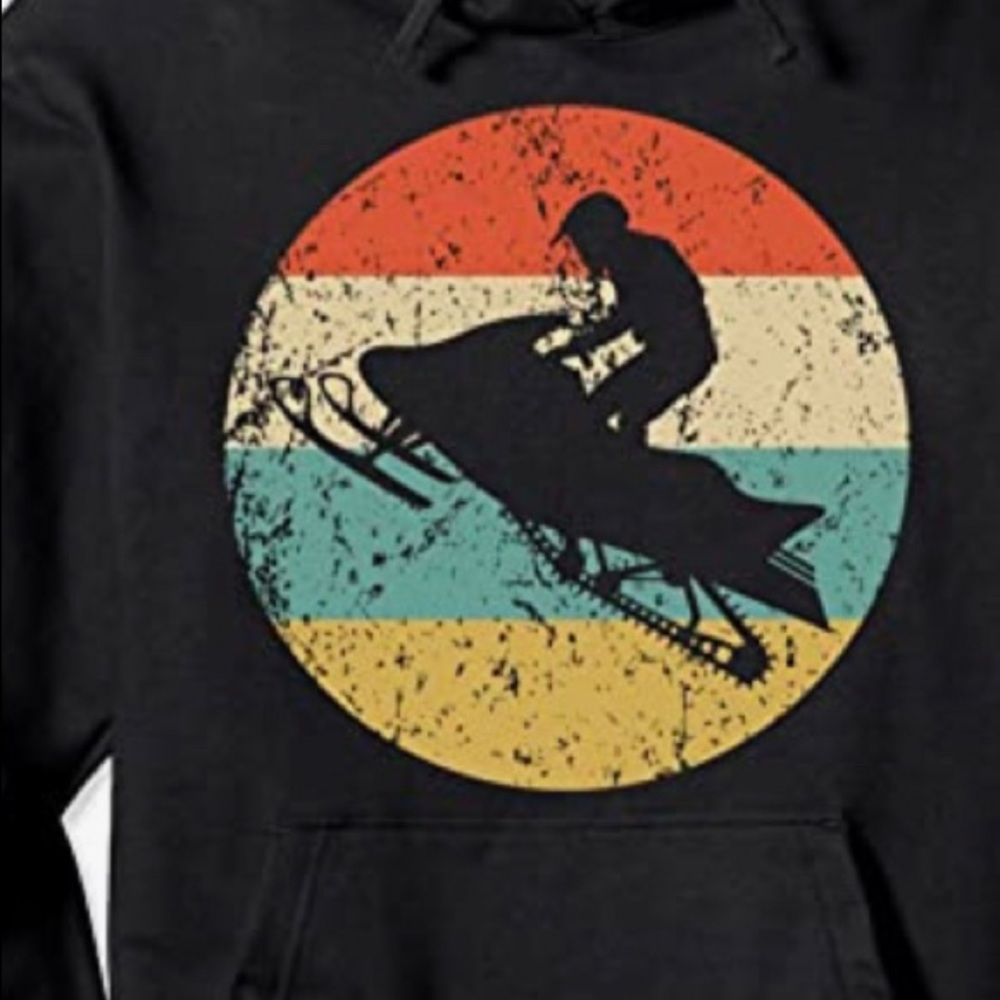 This hoodie is sure to be  a winner for any snowmobiling enthusiast!